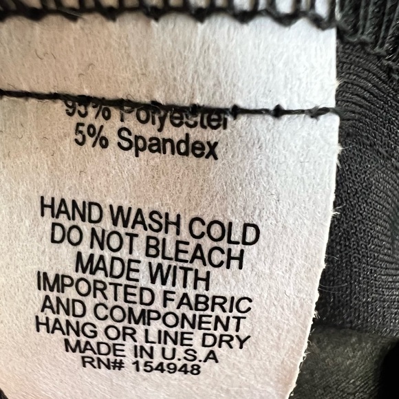 Black Faux Leather Pants Spin USA Size 2x - Picture 3 of 5